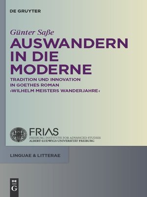 cover image of Auswandern in die Moderne
